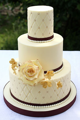 Vzorový svatební dort č. 5