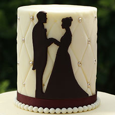 Vzorový svatební dort č. 8