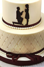 Vzorový svatební dort č. 8