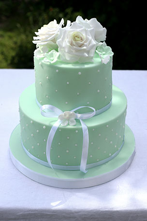 Vzorový svatební dort č. 9