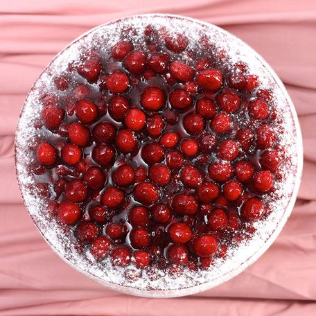 Cream cake with raspberries LIGHT [gluten free]