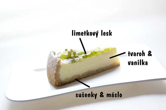 Cheesecake limetkový