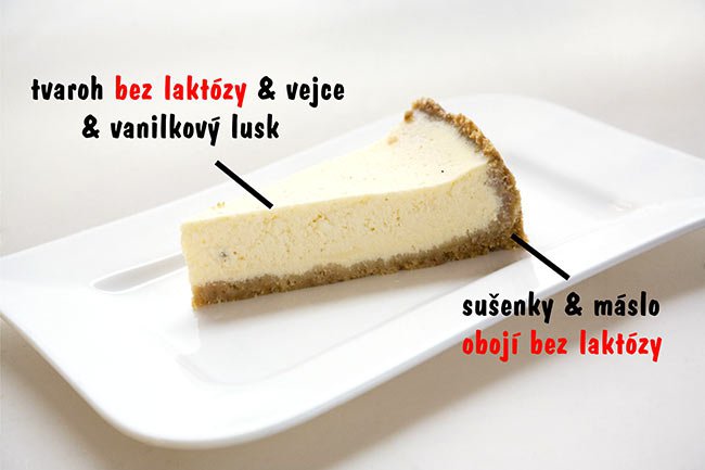 Lactose-free cheesecake