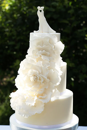 Vzorový svatební dort č. 1
