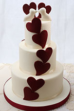Vzorový svatební dort č. 3